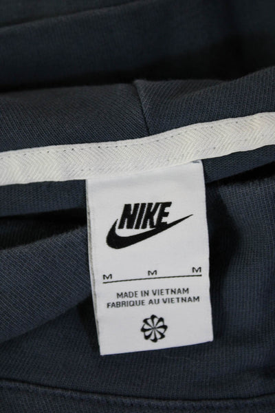 Nike Mens Pullover Hoodie Dark Blue 100% Cotton Long Sleeve Size M