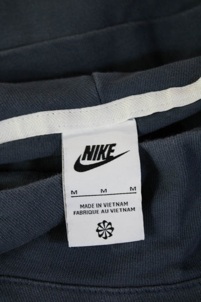 Nike Mens Pullover Hoodie Dark Blue 100% Cotton Long Sleeve Size M
