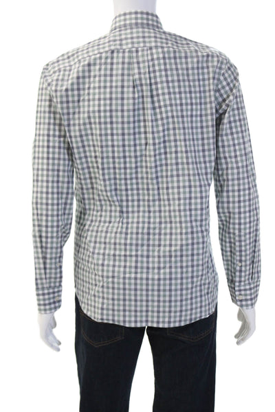 J Crew Mens Plaid Collared Button Up Shirt Green Size M