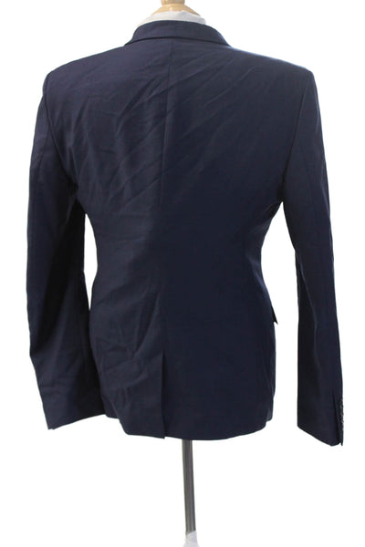 The Kooples Mens Classic Dark Blue Wool Blazer Button Long Sleeve Size 48