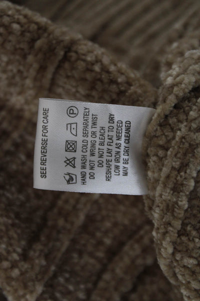 Miracle Unisex Cardigan Beige Striped Long Sleeve 50% Cotton Size S