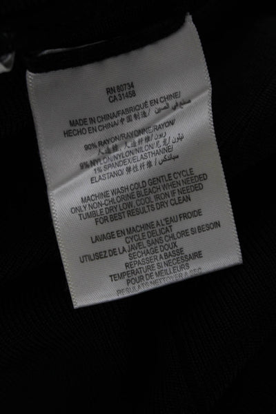 BCBGMAXAZRIA Womens Bandage Pencil Skirt Black Short Size XS