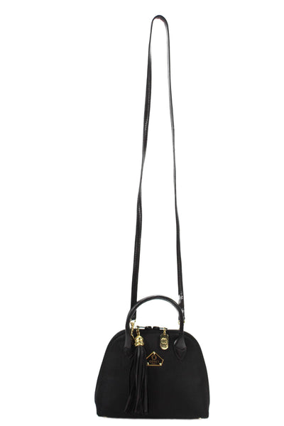 Cosci Womens Gold Tone Hardware Full Zip  Crossbody Bag Black
