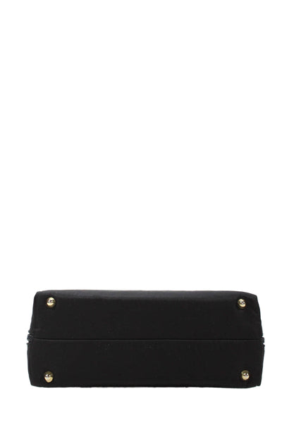 Cosci Womens Gold Tone Hardware Full Zip  Crossbody Bag Black
