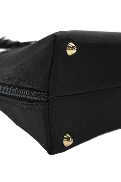 Cosci Womens Gold Tone Hardware Full Zip  Crossbody Bag Black