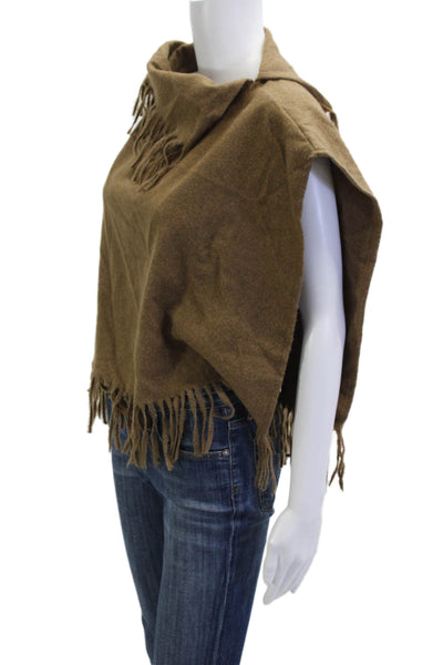 MNG Unisex Bohemian Brown Sleeveless Sweater Polyester Size S