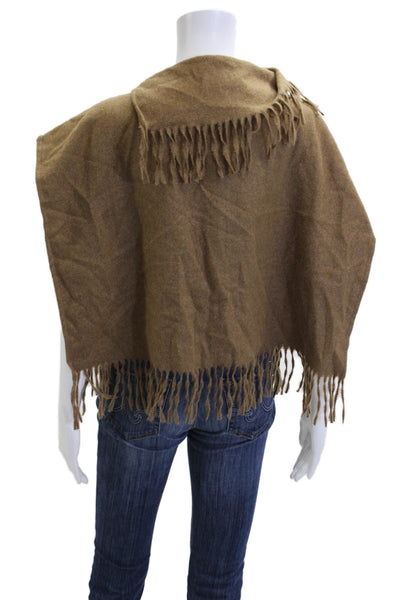 MNG Unisex Bohemian Brown Sleeveless Sweater Polyester Size S