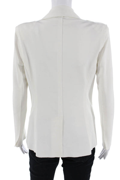 Generation Love Womens White Button Blazer Long Sleeve Size S
