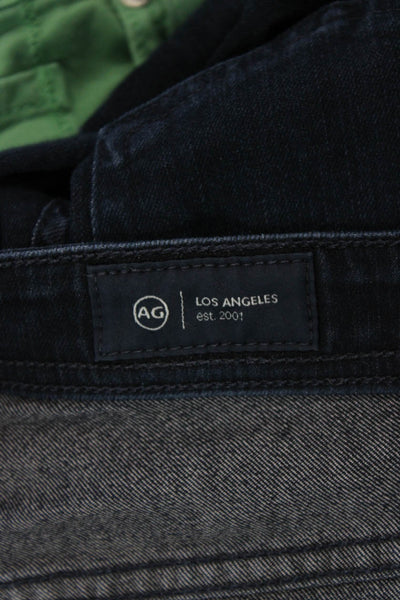 AG Men Cropped Ankle Jeans Dark Blue Button Fly Size 31