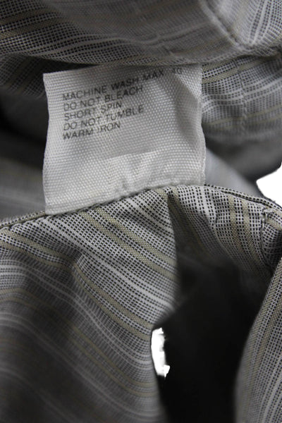 Ermenegildo Zegna Men's Long Sleeves Collared Button Down Striped Shirt Size S