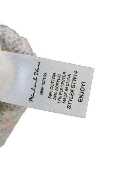 Michael Stars Womens Pullover V-Neck Long Sleeve Beige Sweaters Size S