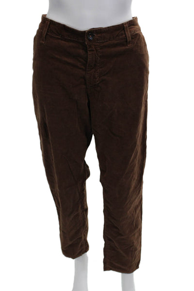 AG Adriano Goldschmied Mens Cropped Chino Pants Brown Size 32