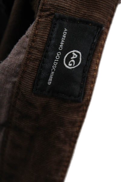 AG Adriano Goldschmied Mens Cropped Chino Pants Brown Size 32