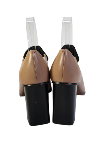 Paolo Womens Leather Sanae Mary Jane Pumps Desert Beige Size 6.5 Medium