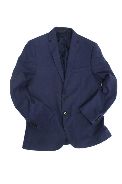 Lauren Ralph Lauren Mens Blazer Dark Blue Button Solid Fall Size 34