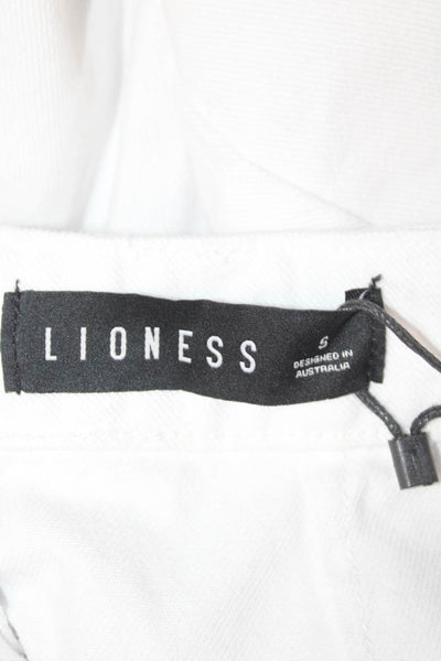 Lioness Womens White Mini Straight Pencil Skirt Size S