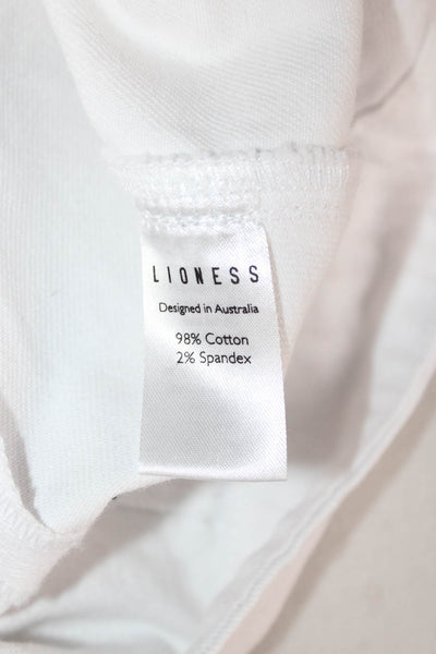 Lioness Womens White Mini Straight Pencil Skirt Size S