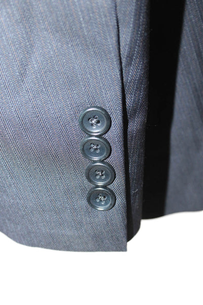 Brooks Brothers Mens Herringbone Wool Suit Jacket Size 42