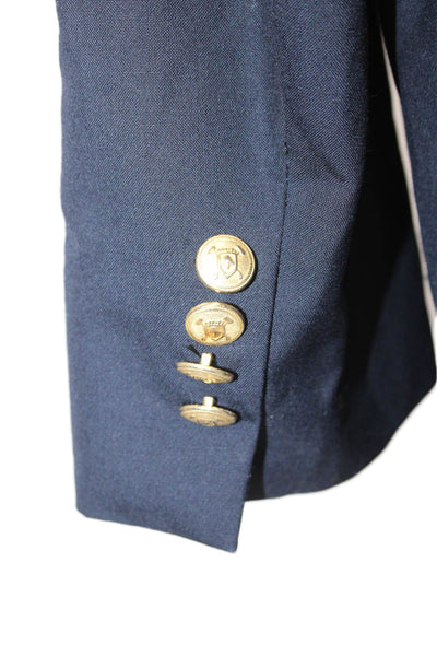 Lauren Ralph Lauren Mens Dark Blue Wool Blazer Button Classic Size 46