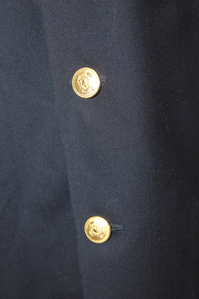 Lauren Ralph Lauren Mens Dark Blue Wool Blazer Button Classic Size 46
