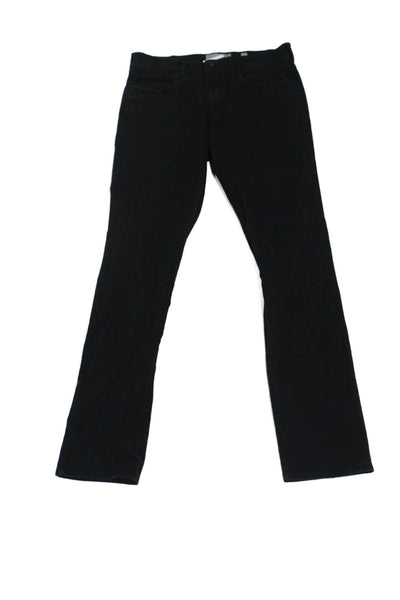 Vince Unisex Skinny Straight Black Jeans Button Fly Size 29