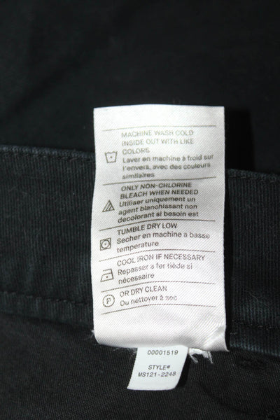 Vince Unisex Skinny Straight Black Jeans Button Fly Size 29