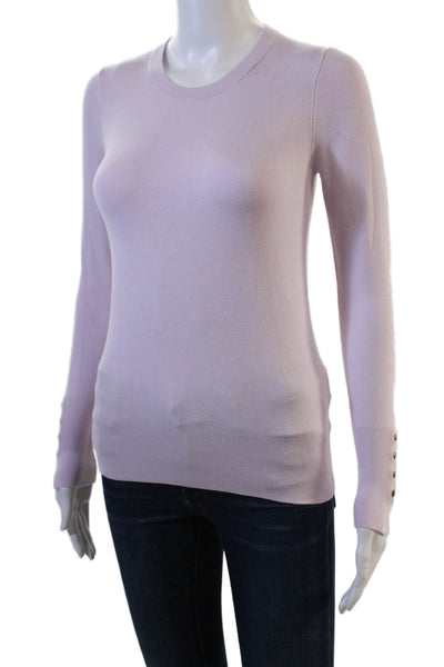 Zara Women Crew Neck Long Sleeve Pullover Pink Size S