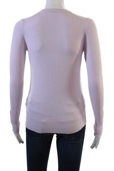 Zara Women Crew Neck Long Sleeve Pullover Pink Size S