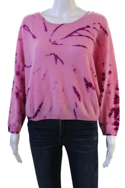 Crush Unisex Pink 100% Cashmere Pullover Sweater Round Neck 90s Fall Size 1