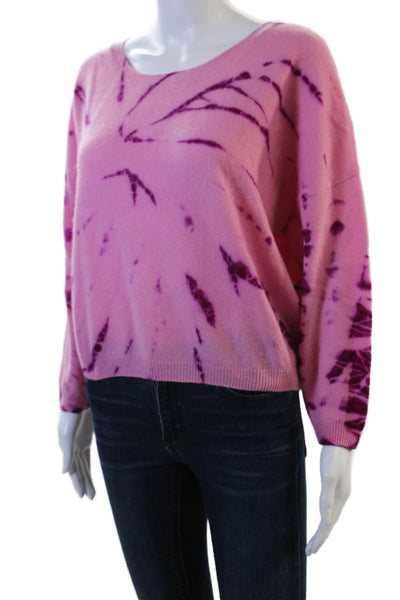 Crush Unisex Pink 100% Cashmere Pullover Sweater Round Neck 90s Fall Size 1