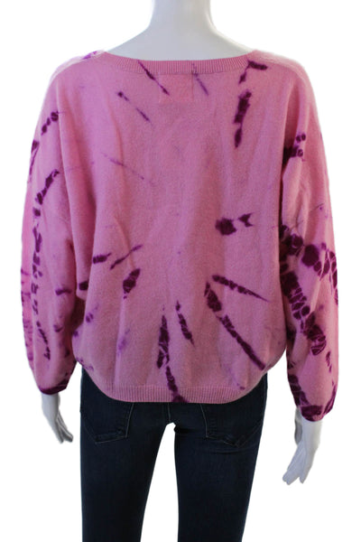 Crush Unisex Pink 100% Cashmere Pullover Sweater Round Neck 90s Fall Size 1