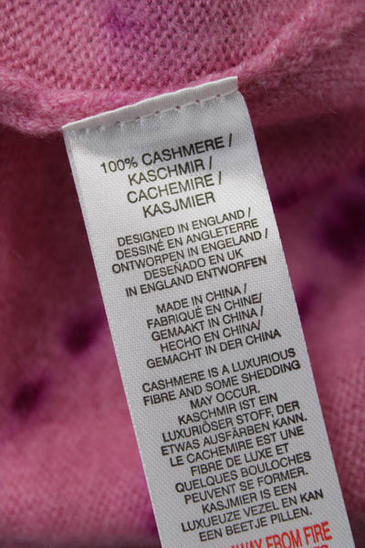 Crush Unisex Pink 100% Cashmere Pullover Sweater Round Neck 90s Fall Size 1