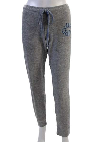 Lauren Moshi Women Jogger Sweatpants Gray Drawstring 50%Cotton 50%Poly Size L