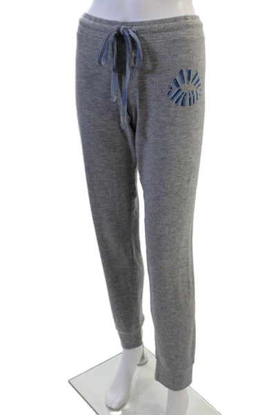 Lauren Moshi Women Jogger Sweatpants Gray Drawstring 50%Cotton 50%Poly Size L