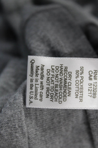 Lauren Moshi Women Jogger Sweatpants Gray Drawstring 50%Cotton 50%Poly Size L