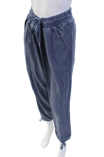 Splendid Women Jogger Sweatpants Blue Drawstring Size M