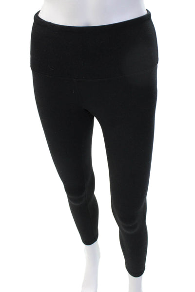 Zella Women Black Ankle Leggings Nylon Blend Size XS