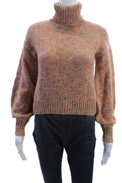 Intermix Womens Beige Turtleneck Pullover Sweater Size 0P