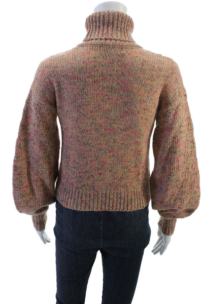 Intermix Womens Beige Turtleneck Pullover Sweater Size 0P