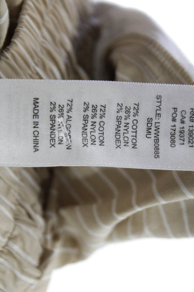 Frame Unisex Chino Shorts Beige Drawstring Striped Size XS