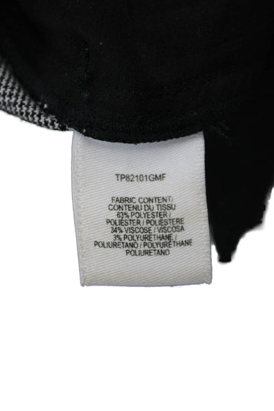 Derek Lam 10 Crosby Womens Black Plaid Ankle Cropped Dress Pants Size 2