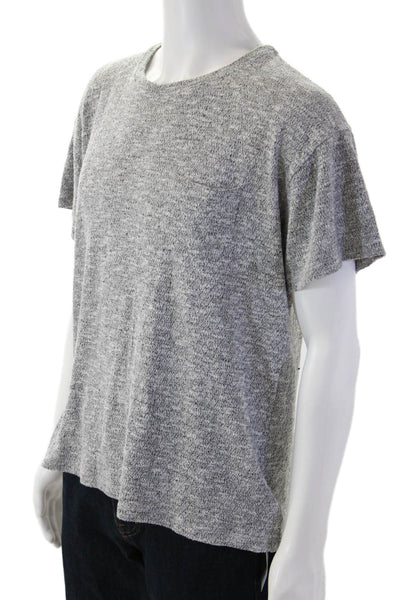 John Elliott Mens Gray T-Shirt Crew Neck Short Sleeve Designer Size 3XL