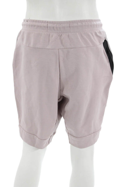 Nike Mens Sweat Shorts Gray Drawstring Cotton Size L