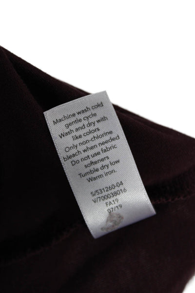 Athleta Womens Brown Crew Neck Long Sleeve T-Shirt Size XS