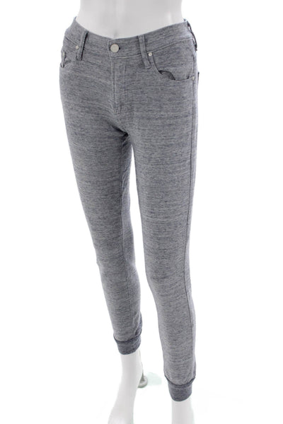 Mother Womens Gray Jegging Jogger Pants Button Size 24
