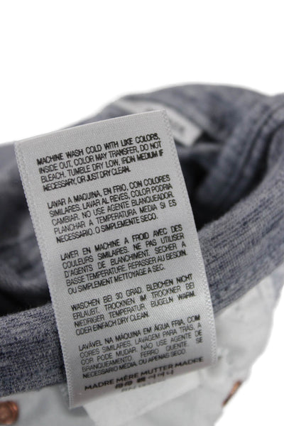 Mother Womens Gray Jegging Jogger Pants Button Size 24