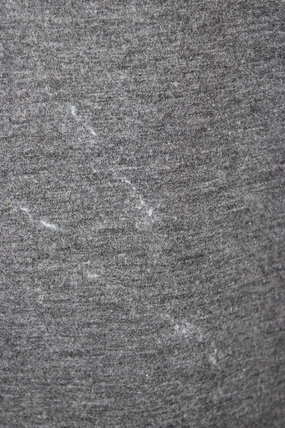 Soul Women Pullover Sweatshirt Mock Neck Long Sleeve Dark Gray Size L
