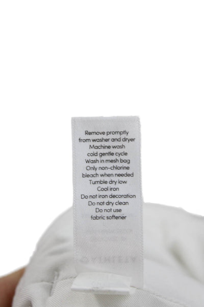 Athleta Women Floral White Polyester Mini Skort Size M