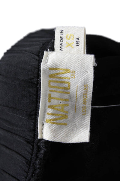 Nation LTD Womens Straight Pencil Skirt Black Viscose Solid Size XS
