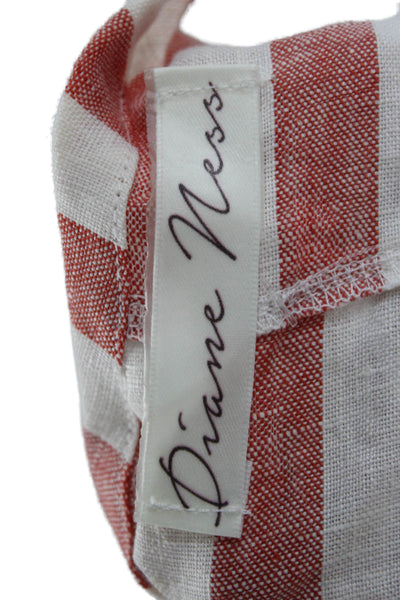 Diane Ness Women Bohemian Striped Cotton Tunic Tank Sleeveless Size S
